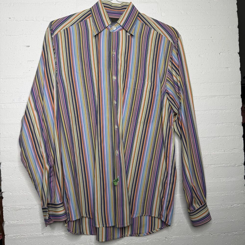 ERMENEGILDO ZEGNA Striped Cotton One Pocket L/S M Club Euro Summer Friday